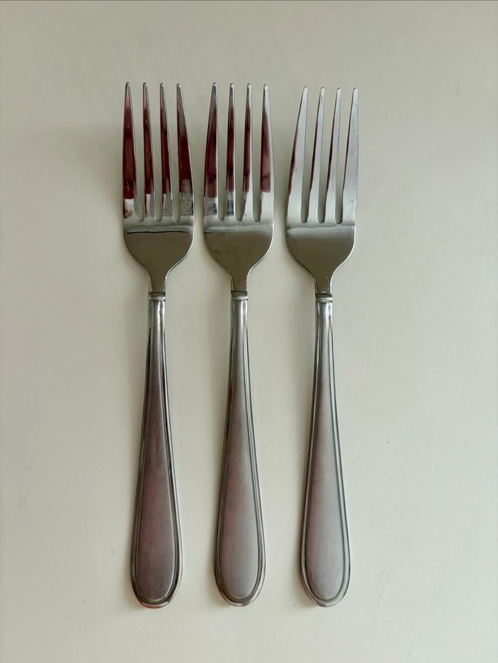 Mikasa Westfield Frost Salad Forks 18/0 Stainless Flatware Set of 3
